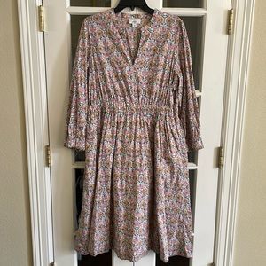 J. Crew Liberty of London midi dress